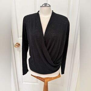 bobi Black Wrap-Style Tunic